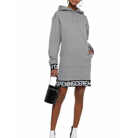 OPENING CEREMONY Gray Oversized Hoodie Sweater Dress Size M - Picture 1 of 8